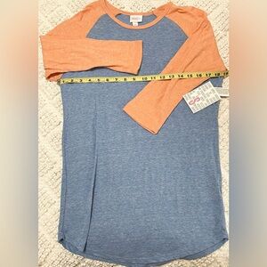 LuLaRoe Randy Raglan Baseball Tee Small Vintage NWT
